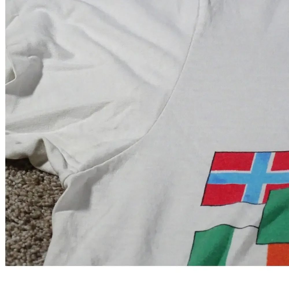 Vintage Statue Of Liberty T-Shirt XL NYC Souvenir Flags 90s Single Stitch